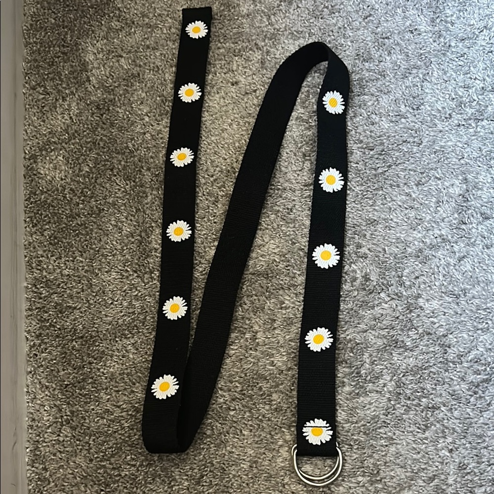 Black and White Studded Belt with Edgy Design